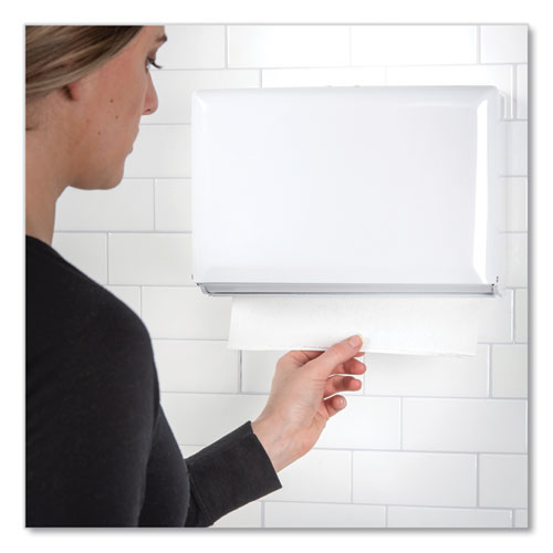 Image of San Jamar® Singlefold Paper Towel Dispenser, 10.75 X 6 X 7.5, White