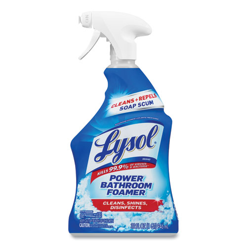 Lysol® Brand Disinfectant Power Bathroom Foamer, Liquid, Atlantic Fresh, 32 Oz Spray Bottle