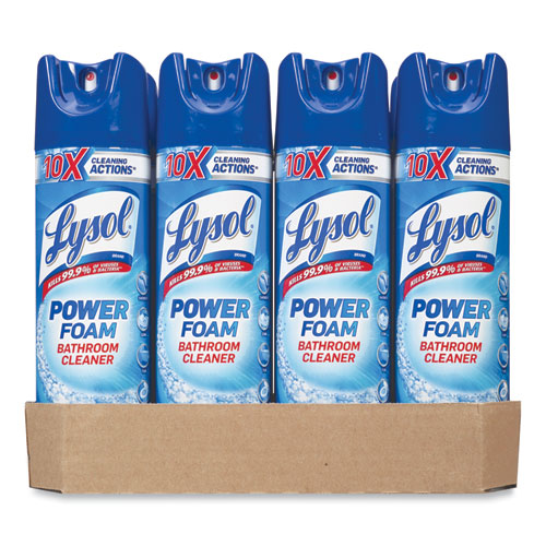 Power Foam Bathroom Cleaner, 24 oz Aerosol Spray, 12/Carton