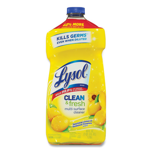 Lysol® Brand Clean And Fresh Multi-Surface Cleaner, Sparkling Lemon And Sunflower Essence Scent, 40 Oz Bottle
