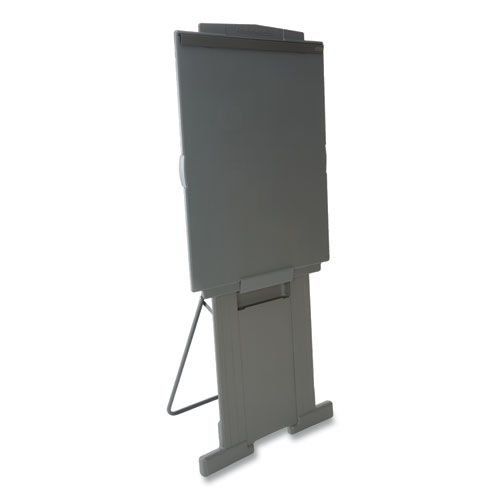 Image of Duramax Portable Presentation Easel, Adjusts 39" to 72" High, Plastic, Gray