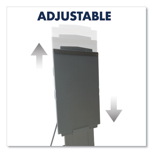 Image of Quartet® Duramax Portable Presentation Easel, Adjusts 39" To 72" High, Plastic, Gray