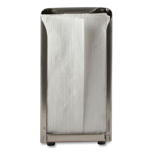 Image of San Jamar® Tabletop Napkin Dispenser, Tall Fold, 3.75 X 4 X 7.5, Capacity: 150, Chrome