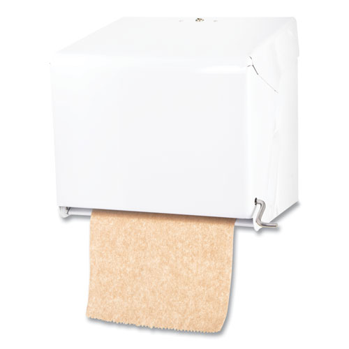 San Jamar® Crank Roll Towel Dispenser, 11 x 8.5 x 10.5, White