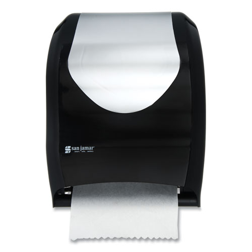 San Jamar® Tear-N-Dry Touchless Roll Towel Dispenser, 16.75 x 10 x 12.5, Black/Silver