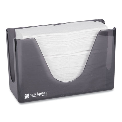 Image of San Jamar® Countertop Folded Towel Dispenser, 11 X 4.38 X 7, Black Pearl