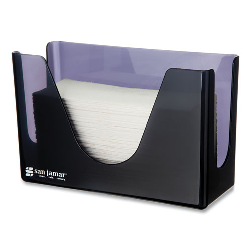 Image of San Jamar® Countertop Folded Towel Dispenser, 11 X 4.38 X 7, Black Pearl