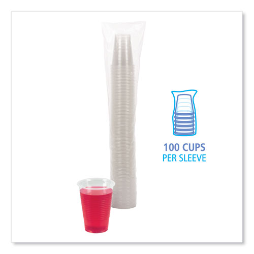 Image of Boardwalk® Translucent Plastic Cold Cups, 9 Oz, Polypropylene, 100/Pack