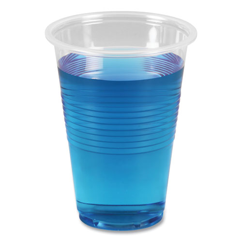 Image of Translucent Plastic Cold Cups, 16 oz, Polypropylene, 50 Cups/Sleeve, 20 Sleeves/Carton