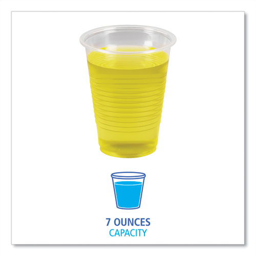 Image of Boardwalk® Translucent Plastic Cold Cups, 7 Oz, Polypropylene, 100/Pack