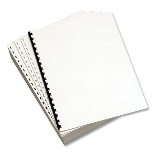 Custom Cut-Sheet Copy Paper, 92 Bright, 19-Hole Side Punched, 20 lb Bond Weight, 8.5 x 11, White, 500/Ream