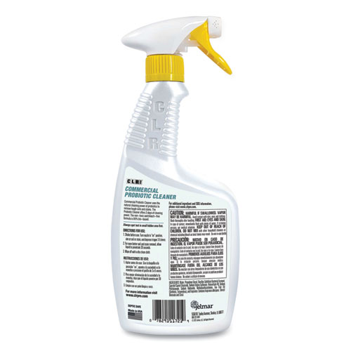 Image of Clr Pro® Commercial Probiotic Cleaner, Lemon Scent, 32 Oz Spray Bottle, 6/Carton