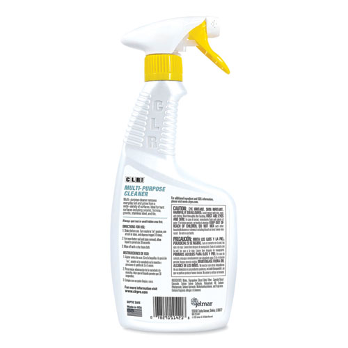 Image of Multi-Purpose Cleaner, Lemon Scent, 32 oz Bottle, 6/Carton