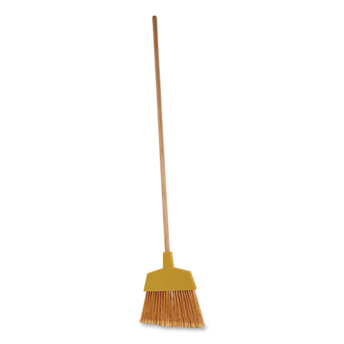 Image of Angler Broom, 53" Handle, Yellow, 12/Carton