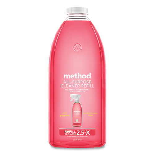 Method® All Surface Cleaner, Grapefruit Scent, 68 Oz Plastic Bottle, 6/Carton