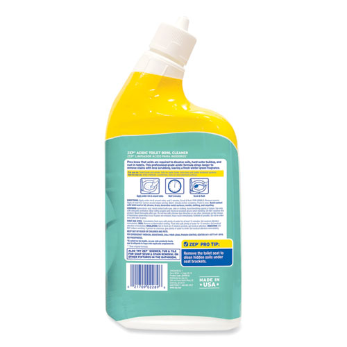 Image of Zep® Acidic Toilet Bowl Cleaner, Mint, 32 Oz Bottle, 12/Carton