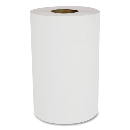 Image of Hardwound Paper Towels, Nonperforated, 1-Ply, 8" x 350 ft, White, 12 Rolls/Carton