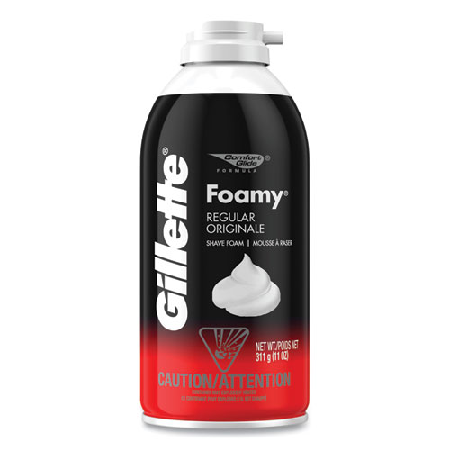 Foamy Shave Cream, Original Scent, 11 oz Aerosol Spray, 12/Carton