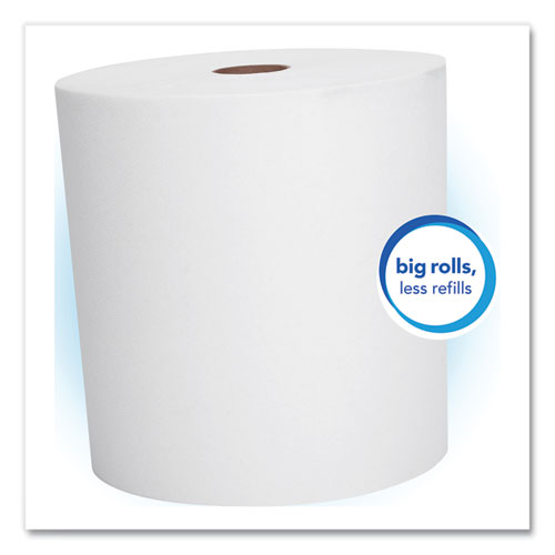 Image of Scott® Essential High Capacity Hard Roll Towels For Business, Absorbency Pockets, 1-Ply, 8" X 1,000 Ft, 1.5" Core, White,12 Rolls/Ct