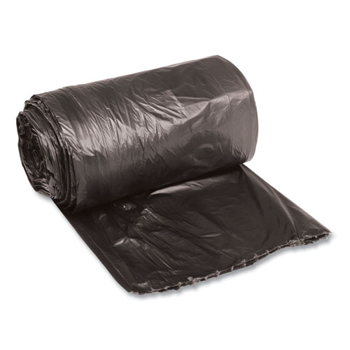 Low-Density Waste Can Liners, 16 gal, 0.35 mil, 24" x 32", Black, 25 Bags/Roll, 10 Rolls/Carton