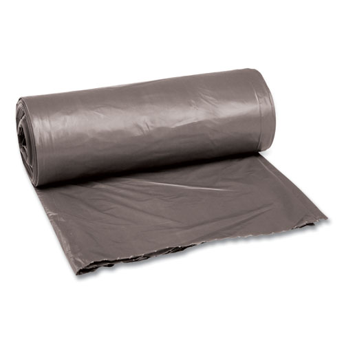 Low-Density Waste Can Liners, 30 gal, 0.95 mil, 30" x 36", Gray, 25 Bags/Roll, 4 Rolls/Carton