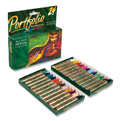 Portfolio Series Oil Pastels, Assorted, 24/Pack