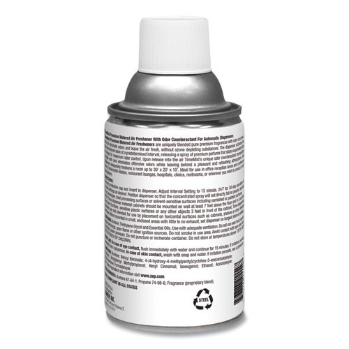 Image of Timemist® Premium Metered Air Freshener Refill, Wildwood Fig, 6.6 Oz Aerosol Spray, 12/Carton