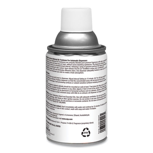 Image of Timemist® Premium Metered Air Freshener Refill, Cinnamon, 6.6 Oz Aerosol Spray, 12/Carton