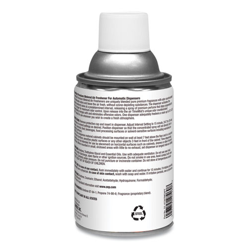 Premium Metered Air Freshener Refill, Vanilla Cream, 5.3 oz Aerosol Spray, 12/Carton
