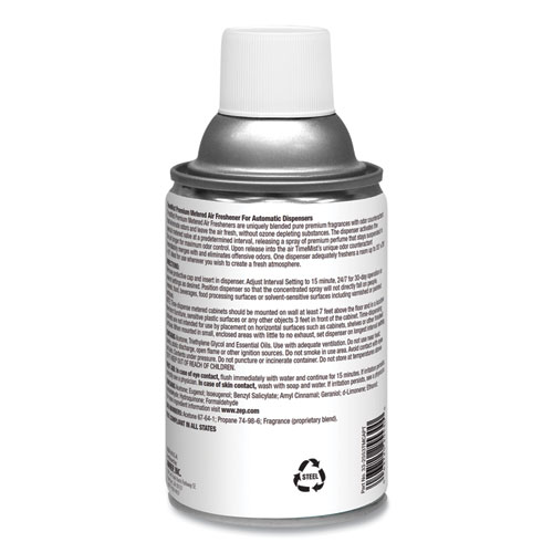 Image of Timemist® Premium Metered Air Freshener Refill, Spring Flowers, 5.3 Oz Aerosol Spray, 12/Carton