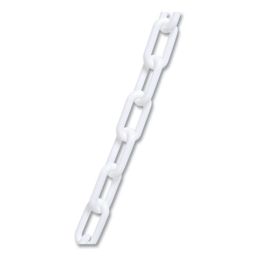 Image of Tatco Crowd Control Stanchion Chain, Plastic, 40 Ft, White