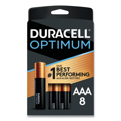 Optimum Alkaline AAA Batteries, 8/Pack