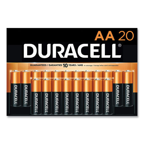 Duracell® CopperTop Alkaline AA Batteries, 20/Pack