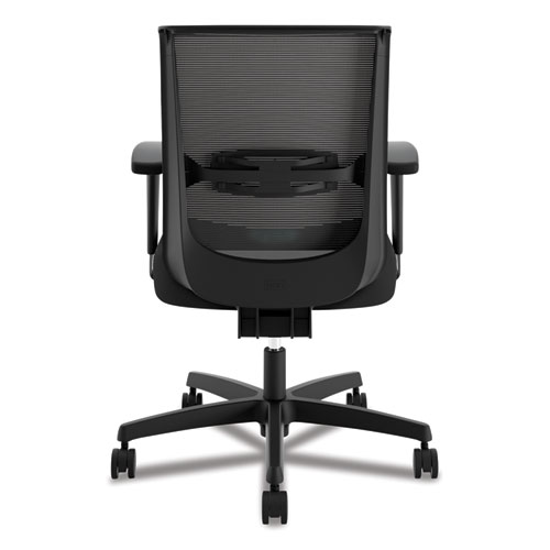 Image of Hon® Convergence Mid-Back Task Chair, Synchro-Tilt And Seat Glide, Supports Up To 275 Lb, Black