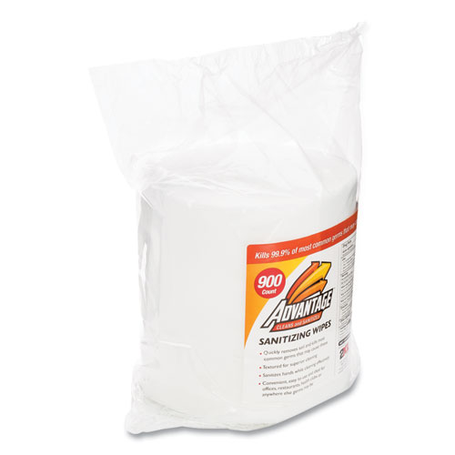 Image of 2Xl Gym Wipes Advantage, 1-Ply, 6 X 8, Unscented, White, 900/Roll, 4 Rolls/Carton