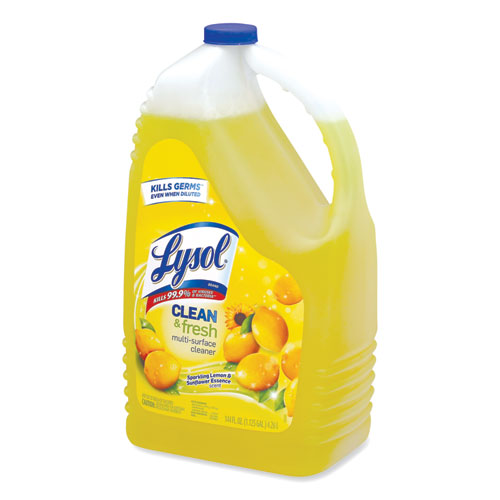 Image of Lysol® Brand Clean And Fresh Multi-Surface Cleaner, Sparkling Lemon And Sunflower Essence, 144 Oz Bottle