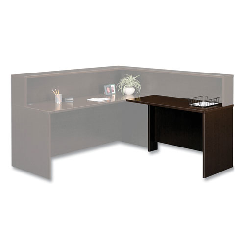 Image of Bush® Series C Collection Left Corner Desk Module, 71.13" X 35.5" X 29.88", Hansen Cherry/Graphite Gray