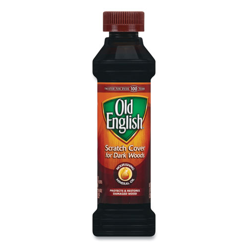 Old English® Furniture Scratch Cover, For Dark Woods, 8 Oz Bottle, 6/Carton