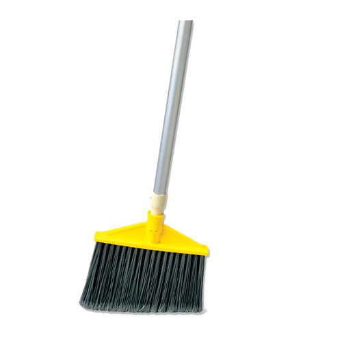 Image of Rubbermaid® Commercial Angled Large Broom, 48.78" Handle, Silver/Gray