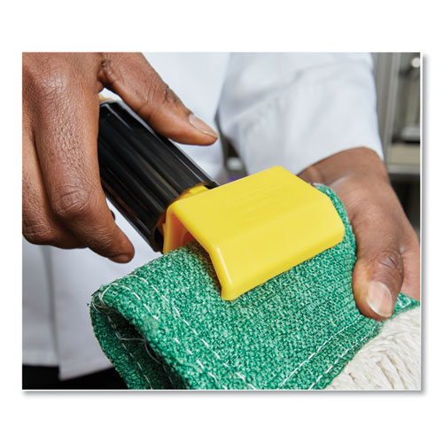 Image of Rubbermaid® Commercial Fiberglass Gripper Mop Handle, 1" Dia X 60", Gray/Yellow