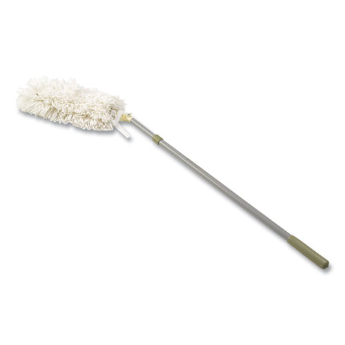 Image of Rubbermaid® Commercial Hiduster Dusting Tool With Angled Launderable Head, 51" Extension Handle