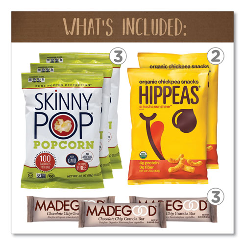 Vegan Snack Box, 15 Assorted Snacks/Box, Ships in 1-3 Business Days