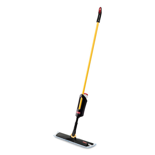 Image of Rubbermaid® Commercial Light Commercial Spray Mop, 18" Wide Blue Head, 52" Steel Handle