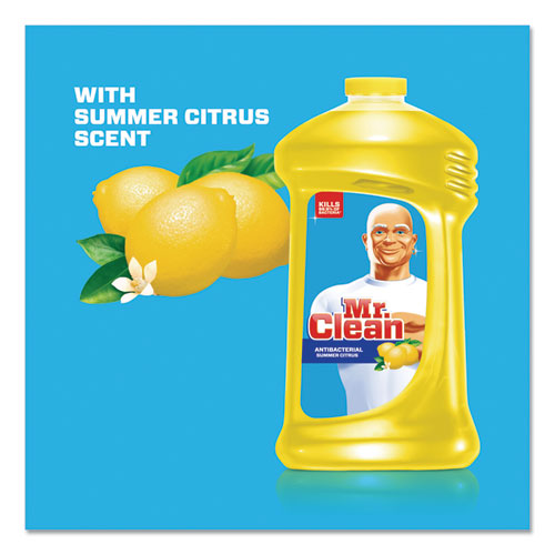 Image of Mr. Clean® Multi-Surface Antibacterial Cleaner, Summer Citrus, 28 Oz Bottle, 9/Carton