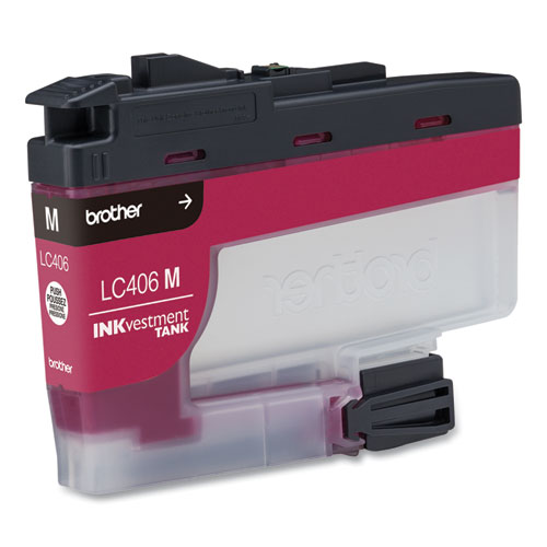 Image of Brother Lc406Ms Inkvestment Ink, 1,500 Page-Yield, Magenta
