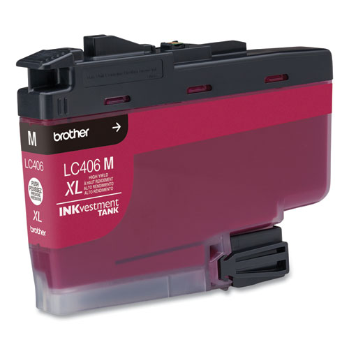 Image of Brother Lc406Xlms Inkvestment High-Yield Ink, 5,000 Page-Yield, Magenta