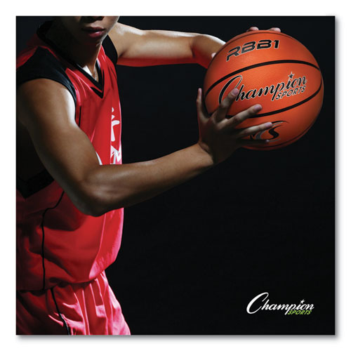 Image of Champion Sports Rubber Sports Ball, For Basketball, No. 7 Size, Official Size, Orange