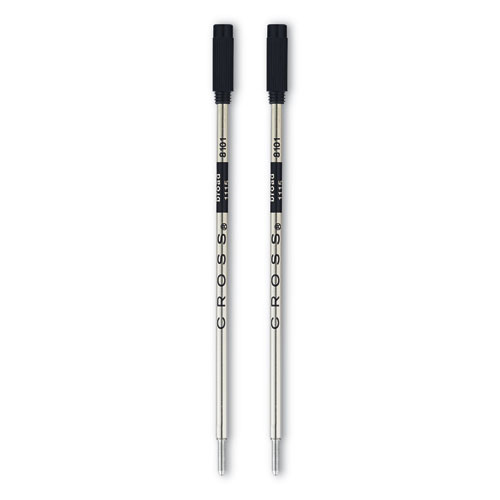 Image of Refills for Cross Ballpoint Pens, Bold Conical Tip, Black Ink, 2/Pack
