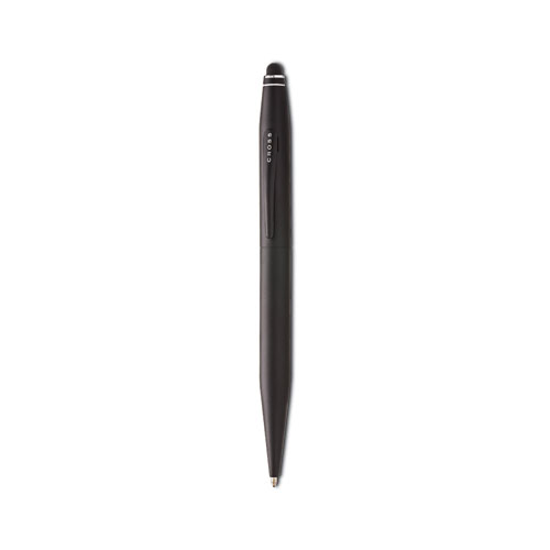 Image of Tech 2 Ballpoint Pen/Stylus, Retractable, Medium 0.7 mm, Black Ink, Black Barrel