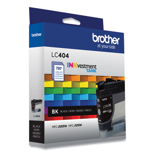 Image of Brother Lc404Bks Inkvestment Ink, 750 Page-Yield, Black